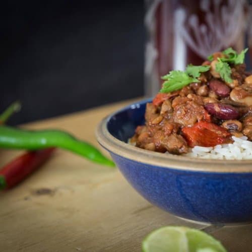 Braised beef chilli